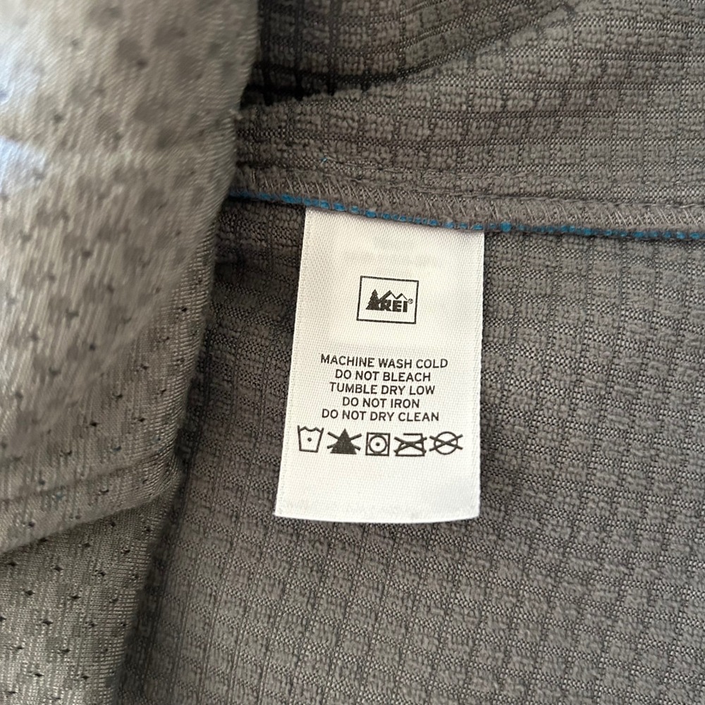 REI Womens Fleece Jacket Full Zip Blue XL Polyester Outdoors Casual Warm Layer - Picture 9 of 14